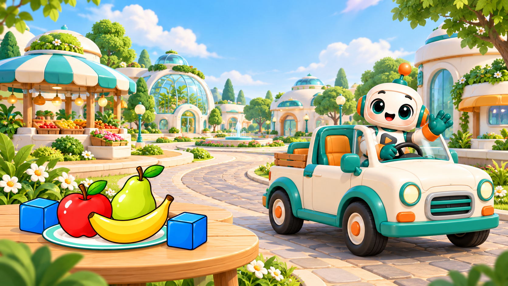 PIM welcomes you to Snack Discovery Town in his pickup
